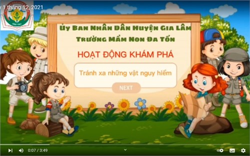 GD kỹ năng sống   Tránh xa vật nguy hiểm  - Giáo viên: Nguyễn Thị Kim Oanh